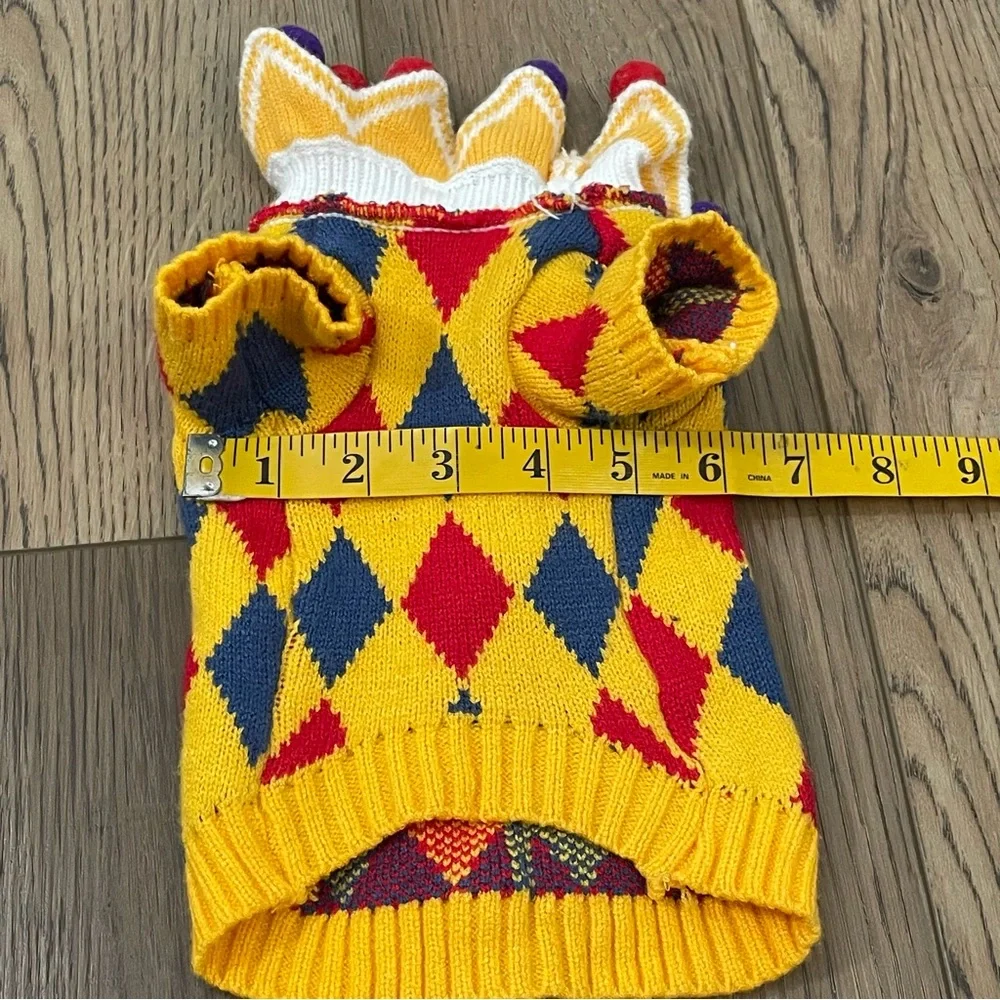 Halloween Dog‎ Clown Costume Knitted